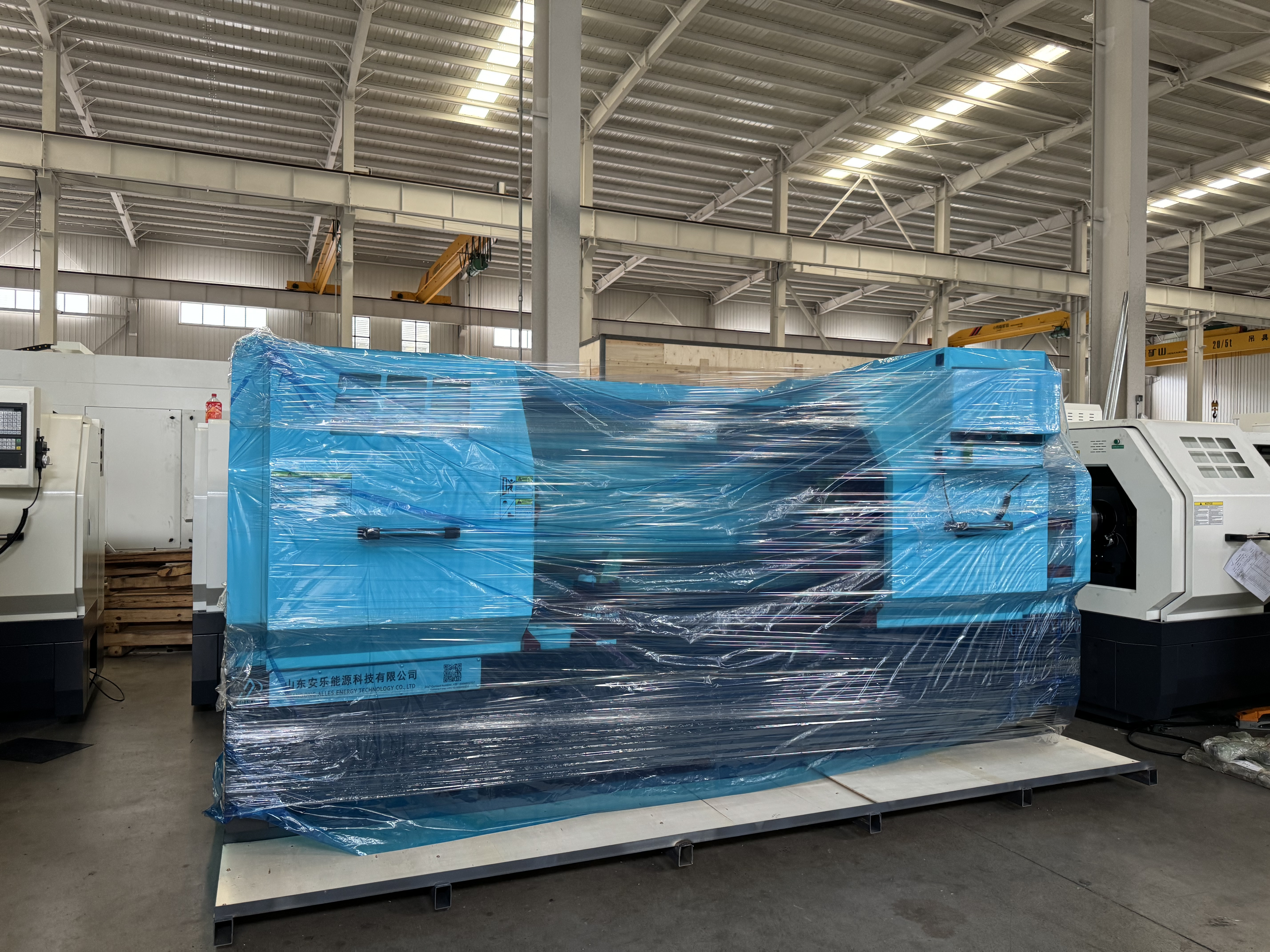 ALCK6150 CNC lathe has been packed and will be shipped to Colombia