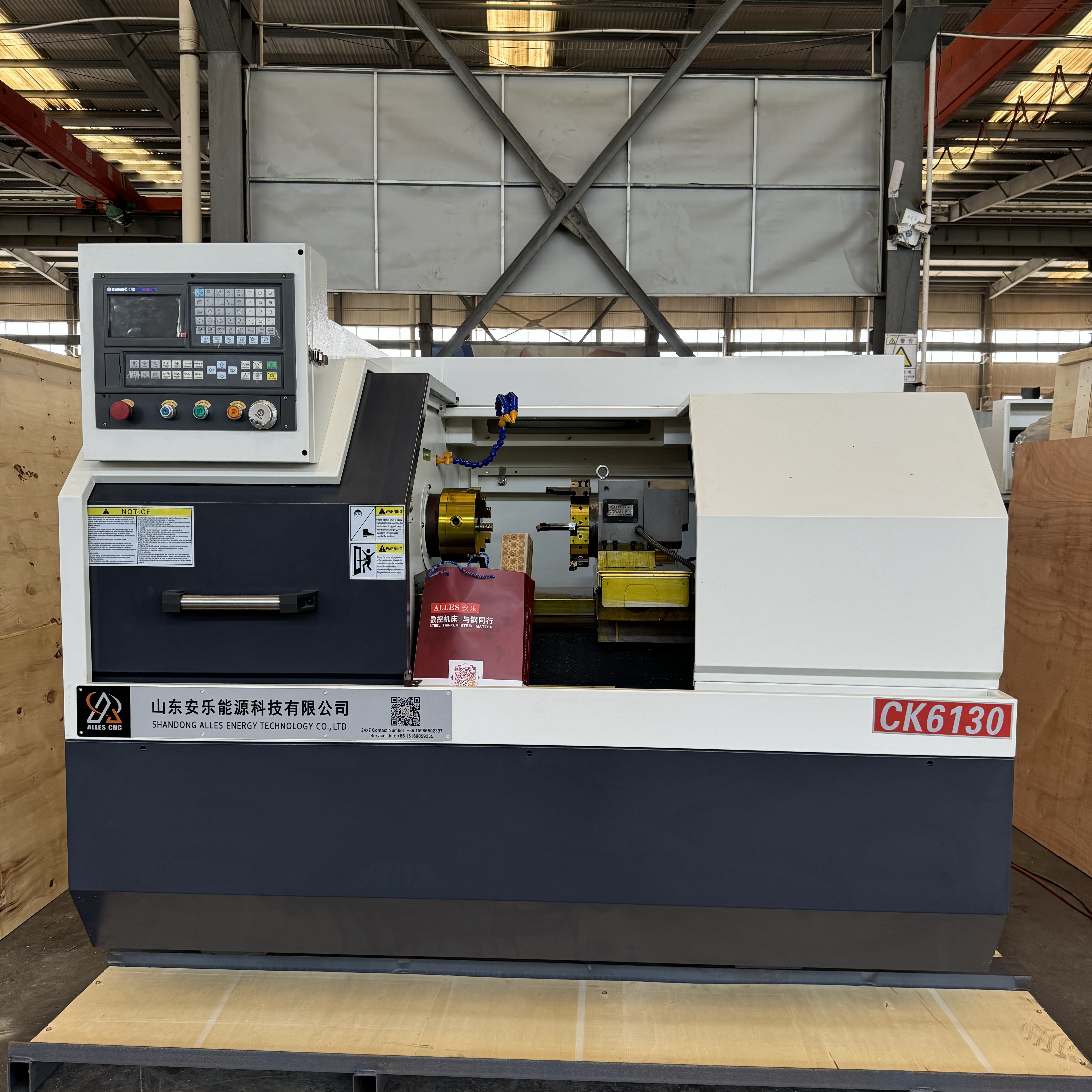Alles CNC CNC Lathe ALCK6130 is About to be Shipped to Russia
