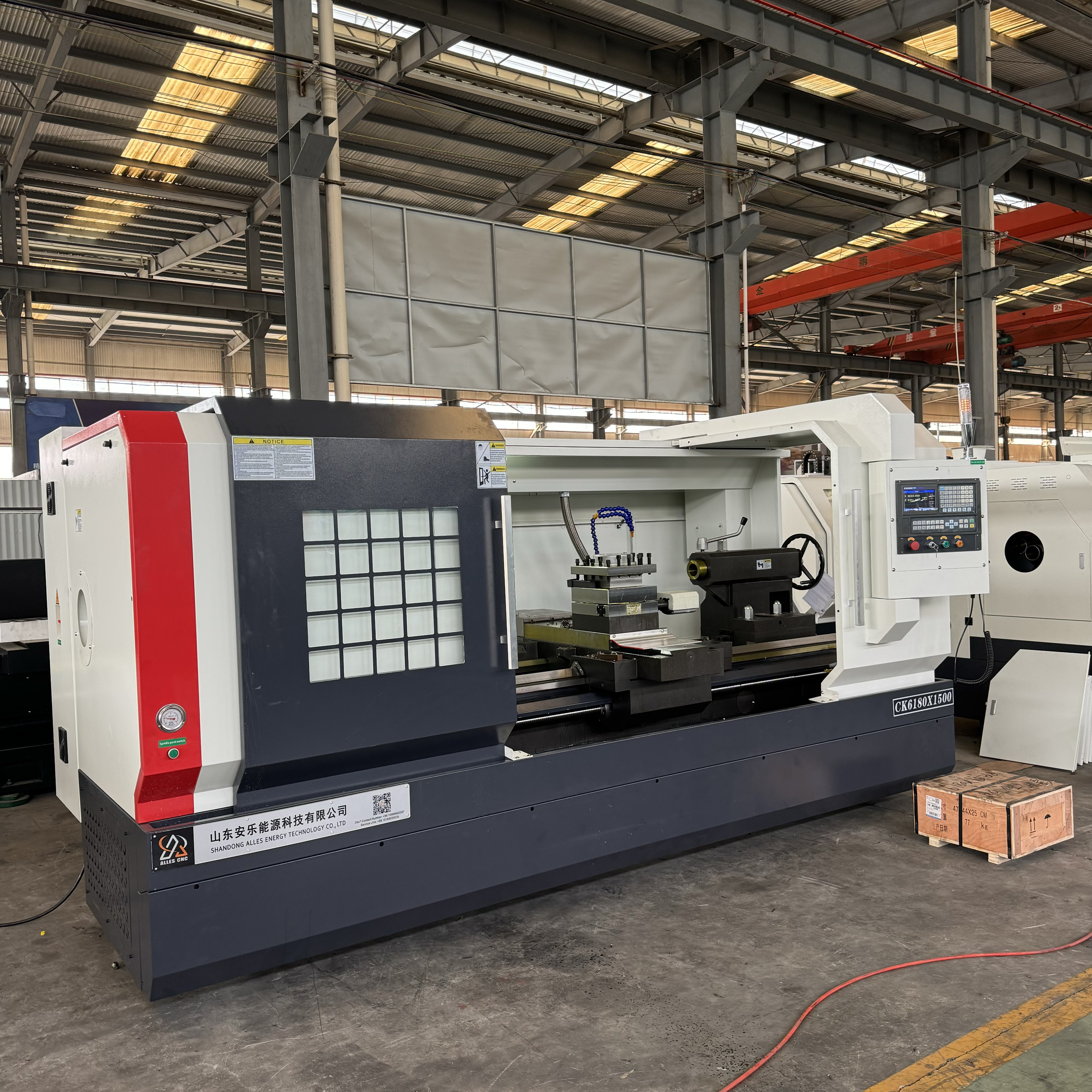 CNC lathe ALCK6180X1500 is packed and shipped to Mexico to help precision manufacturing