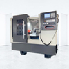 CNC Lathe With Inclined Bed Machining Shaft Work Pieces