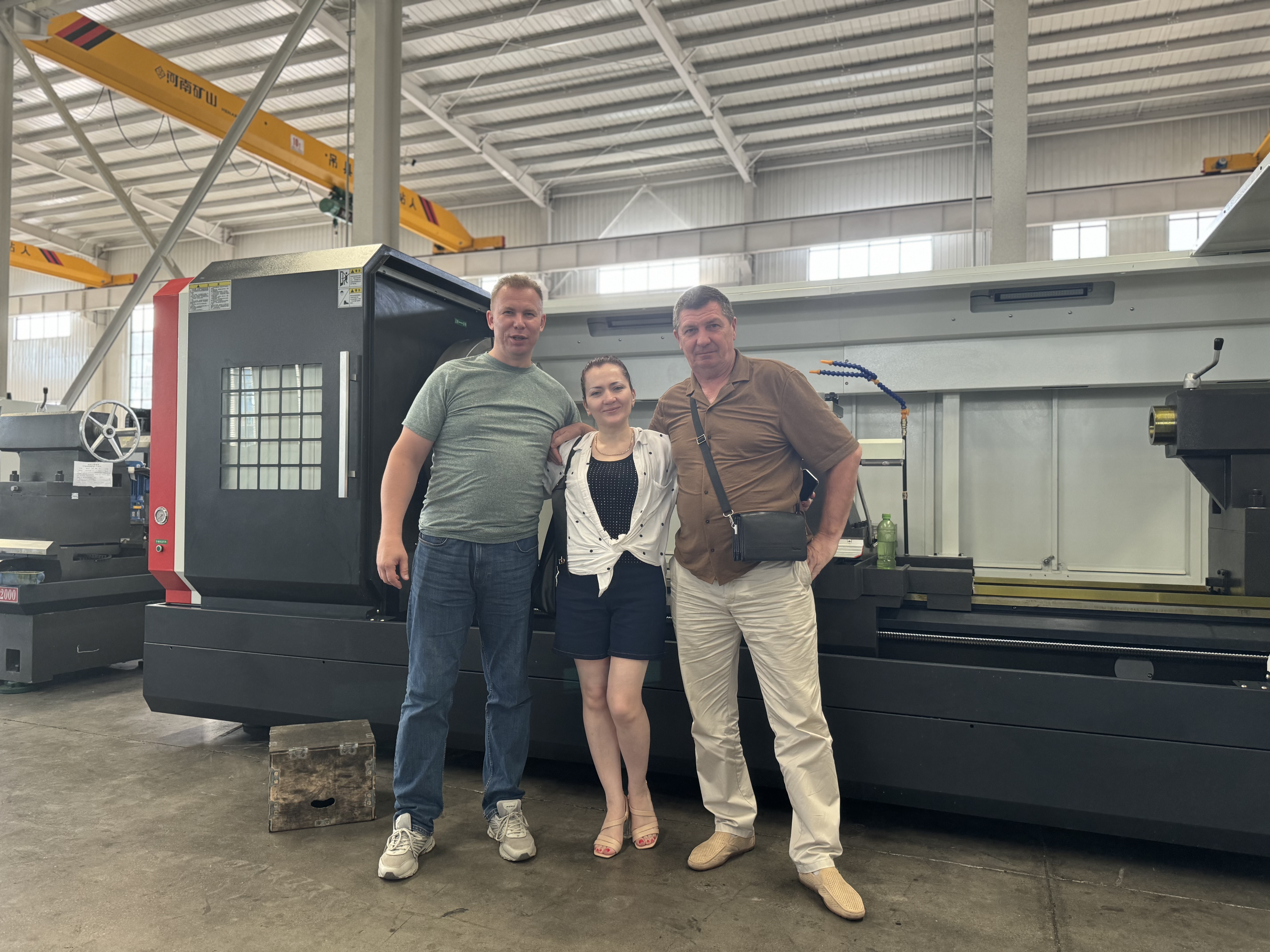 Russian Clients Visit Our Company for CNC Lathe Factory Tour and In-Depth Cooperation Discussion